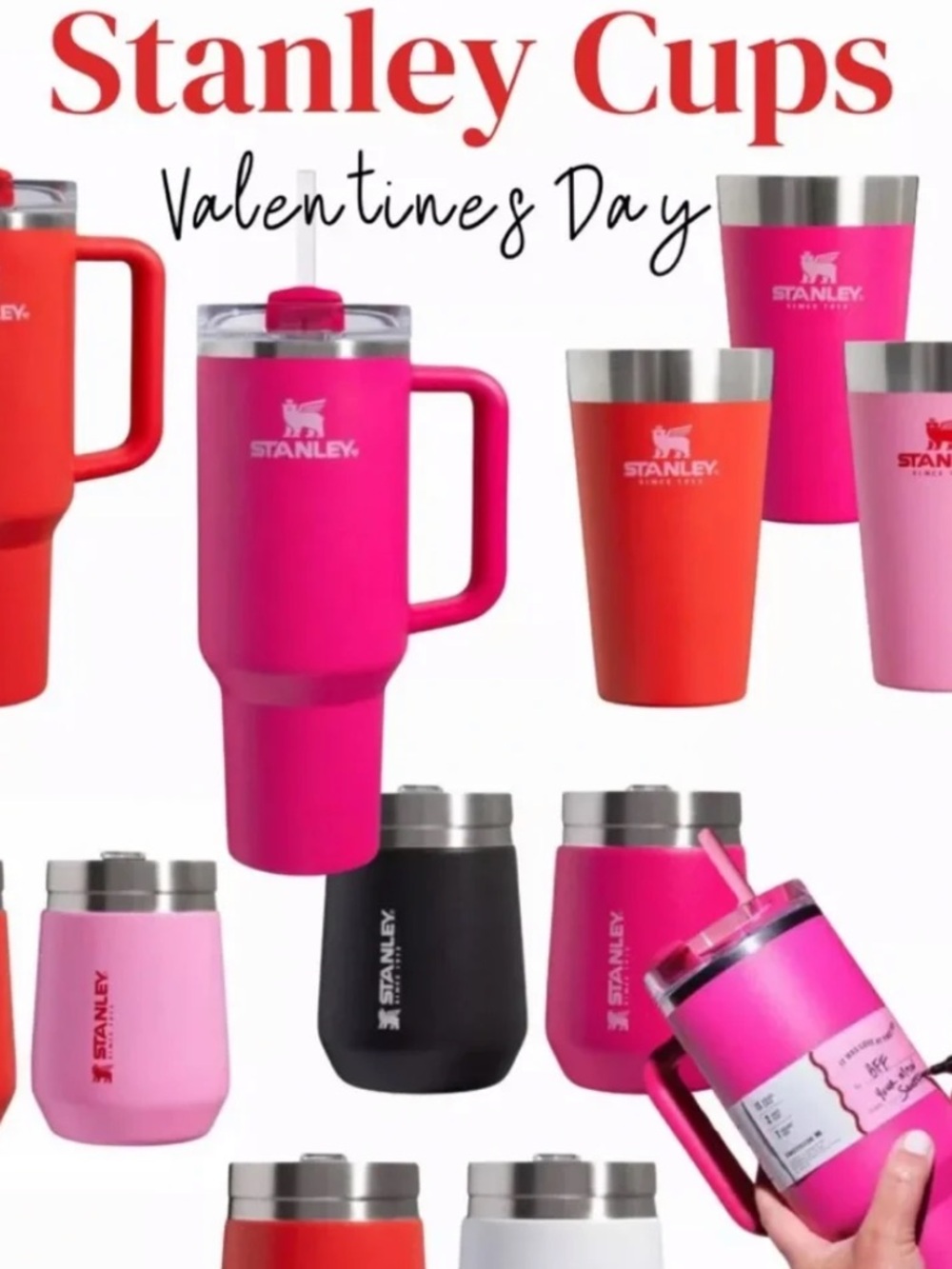 Stanley 16 oz. Stackable Cup - Valentines Day Collection Limited Edition Red NEW